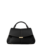 Mokki Mini - Textured Black with Ecru Stitching